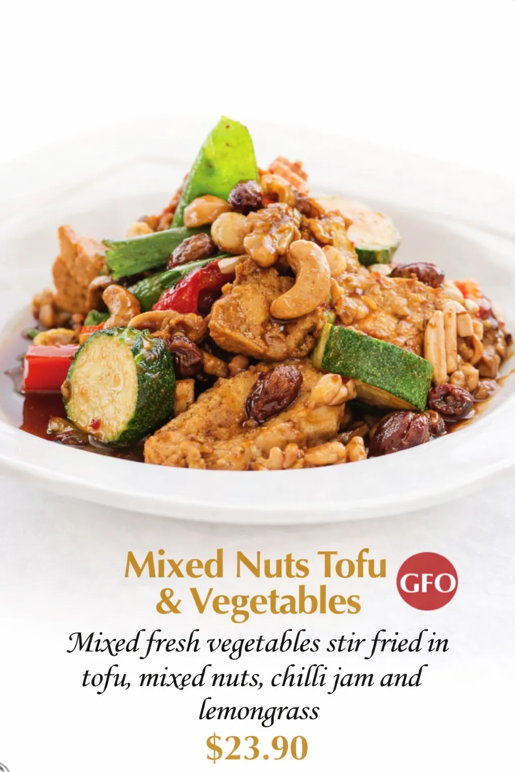 Mixed Nuts Tofu GFO & Vegetables