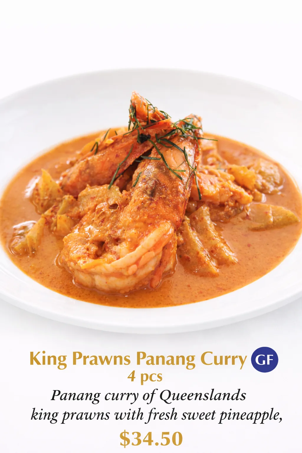 King Prawns Panang Curry